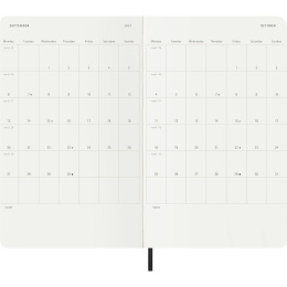 Planner 18M Daily Soft Cover Large Black in the group Paper & Pads / Planners / 18-Month Planners at Pen Store (137015)