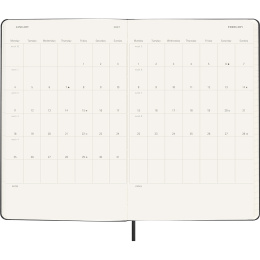 Planner 18M Daily Hard Cover Large Black in the group Paper & Pads / Planners / 18-Month Planners at Pen Store (137016)