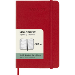Planner 18M WeekNote Hard Cover Pocket Red in the group Paper & Pads / Planners / 18-Month Planners at Pen Store (137021)