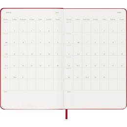 Planner 18M WeekNote Hard Cover Large Red in the group Paper & Pads / Planners / 18-Month Planners at Pen Store (137022)