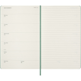 Planner 18M WeekNote Hard Cover Large Sage Green in the group Paper & Pads / Planners / 18-Month Planners at Pen Store (137024)