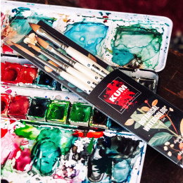 Synthetic Brushes Watercolour Botanical 4-piece Set in the group Art Supplies / Brushes / Watercolour Brushes at Pen Store (137036)