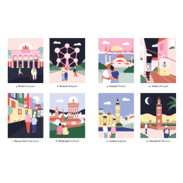 Mystery Coloring Around the World in the group Hobby & Creativity / Books / Adult Coloring Books at Pen Store (137179)