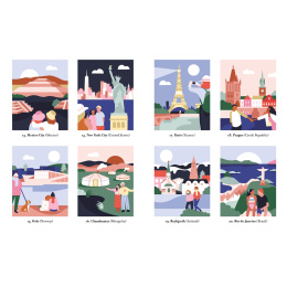 Mystery Coloring Around the World in the group Hobby & Creativity / Books / Adult Coloring Books at Pen Store (137179)