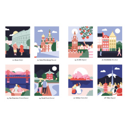 Mystery Coloring Around the World in the group Hobby & Creativity / Books / Adult Coloring Books at Pen Store (137179)