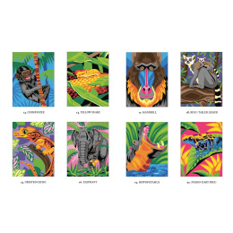 Mystery Coloring Wild Animals in the group Hobby & Creativity / Books / Adult Coloring Books at Pen Store (137183)
