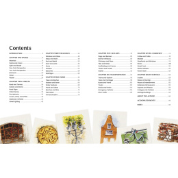 Watercolor Artist's Index of the Urban Landscape in the group Hobby & Creativity / Books / Inspirational Books at Pen Store (137192)