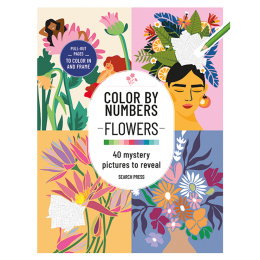 Color by Numbers: Flowers in the group Hobby & Creativity / Books / Adult Coloring Books at Pen Store (137205)