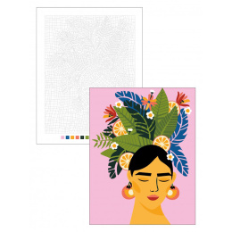 Color by Numbers: Flowers in the group Hobby & Creativity / Books / Adult Coloring Books at Pen Store (137205)