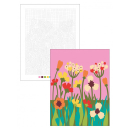 Color by Numbers: Flowers in the group Hobby & Creativity / Books / Adult Coloring Books at Pen Store (137205)