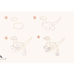 Draw 30: Dinosaurs in the group Hobby & Creativity / Books / Art Instruction Books at Pen Store (137212)
