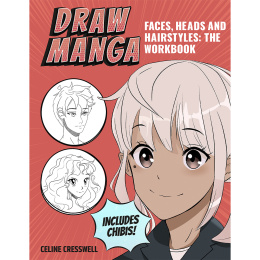 Draw Manga Faces, Heads and Hairstyles in the group Hobby & Creativity / Books / Art Instruction Books at Pen Store (137217)