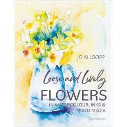 Loose and Lively Flowers in Watercolour, Inks & Mixed Media in the group Hobby & Creativity / Books / Inspirational Books at Pen Store (137226)