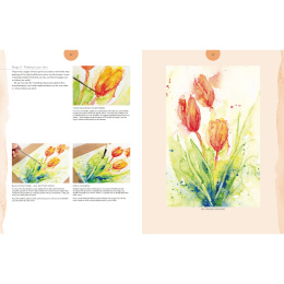 Loose and Lively Flowers in Watercolour, Inks & Mixed Media in the group Hobby & Creativity / Books / Inspirational Books at Pen Store (137226)