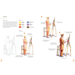 Paint 50: Watercolour Figures in the group Hobby & Creativity / Books / Art Instruction Books at Pen Store (137228)