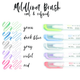 Mildliner Brush 5-pack Cool & Refined set in the group Pens / Artist Pens / Brush Pens at Pen Store (137265)