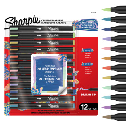 Creative Marker Brush Tip 12-pack Earth Tones in the group Pens / Artist Pens / Acrylic Markers at Pen Store (137406)
