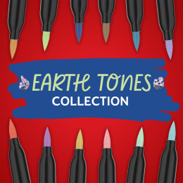 Creative Marker Brush Tip 12-pack Earth Tones in the group Pens / Artist Pens / Acrylic Markers at Pen Store (137406)