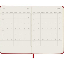 Planner 12M Daily 2027 Hardcover Pocket Red in the group Paper & Pads / Planners / 12-Month Planners at Pen Store (137435)