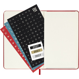 Planner 12M Daily 2027 Hardcover Pocket Red in the group Paper & Pads / Planners / 12-Month Planners at Pen Store (137435)