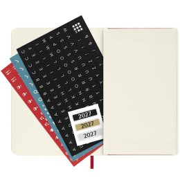 Planner 12M Daily 2027 Softcover Pocket Red in the group Paper & Pads / Planners / 12-Month Planners at Pen Store (137436)