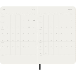 Planner 12M Monthly 2027 Softcover XL Black in the group Paper & Pads / Planners / 12-Month Planners at Pen Store (137441)