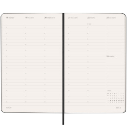 Planner 12M Weekly Vertical PRO 2027 Hardcover Large Black in the group Paper & Pads / Planners / 12-Month Planners at Pen Store (137442)