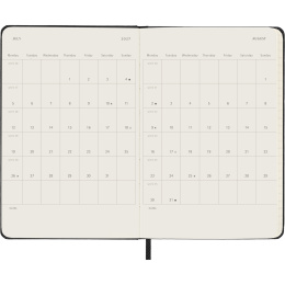 Planner 12M Weekly Horizontal 2027 Hardcover Pocket Black  in the group Paper & Pads / Planners / 12-Month Planners at Pen Store (137448)