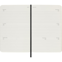 Planner 12M Weekly Horizontal 2027 Softcover Pocket Black  in the group Paper & Pads / Planners / 12-Month Planners at Pen Store (137449)