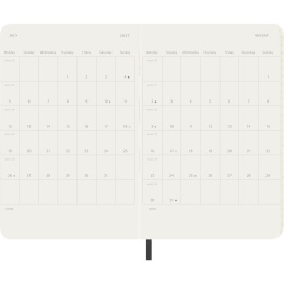 Planner 12M Weekly Horizontal 2027 Softcover Pocket Black  in the group Paper & Pads / Planners / 12-Month Planners at Pen Store (137449)