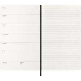 Planner 12M Weekly Notebook 2027 Softcover Large Black  in the group Paper & Pads / Planners / 12-Month Planners at Pen Store (137451)