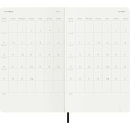 Planner 12M Weekly Notebook 2027 Softcover Large Black  in the group Paper & Pads / Planners / 12-Month Planners at Pen Store (137451)