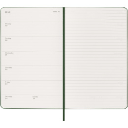 Planner 12M Weekly Notebook 2027 Hardcover Large Myrtle Green  in the group Paper & Pads / Planners / 12-Month Planners at Pen Store (137452)