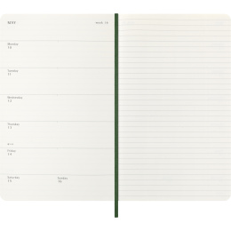 Planner 12M Weekly Notebook 2027 Softcover Large Myrtle Green  in the group Paper & Pads / Planners / 12-Month Planners at Pen Store (137453)