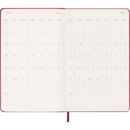 Planner 12M Weekly Notebook 2027 Hardcover Large Red  in the group Paper & Pads / Planners / 12-Month Planners at Pen Store (137455)