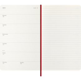 Planner 12M Weekly Notebook 2027 Softcover Large Red  in the group Paper & Pads / Planners / 12-Month Planners at Pen Store (137456)
