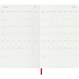 Planner 12M Weekly Notebook 2027 Softcover Large Red  in the group Paper & Pads / Planners / 12-Month Planners at Pen Store (137456)