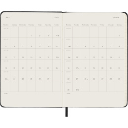 Planner 12M Weekly Notebook 2027 Hardcover Pocket Black  in the group Paper & Pads / Planners / 12-Month Planners at Pen Store (137458)