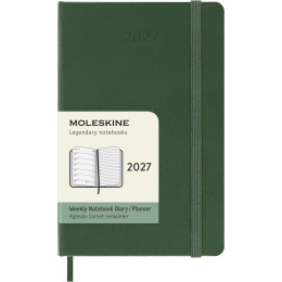Planner 12M Weekly Notebook 2027 Hardcover Pocket Myrtle Green  in the group Paper & Pads / Planners / 12-Month Planners at Pen Store (137460)
