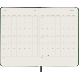 Planner 12M Weekly Notebook 2027 Hardcover Pocket Myrtle Green  in the group Paper & Pads / Planners / 12-Month Planners at Pen Store (137460)