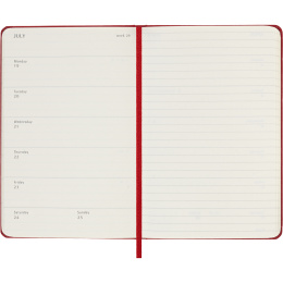 Planner 12M Weekly Notebook 2027 Hardcover Pocket Red  in the group Paper & Pads / Planners / 12-Month Planners at Pen Store (137463)