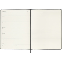 Planner 12M Weekly Notebook 2027 Hardcover XL Black  in the group Paper & Pads / Planners / 12-Month Planners at Pen Store (137466)