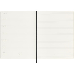 Planner 12M Weekly Notebook 2027 Softcover XL Black  in the group Paper & Pads / Planners / 12-Month Planners at Pen Store (137467)
