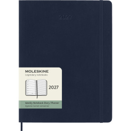 Planner 12M Weekly Notebook 2027 Softcover XL Sapphire Blue  in the group Paper & Pads / Planners / 12-Month Planners at Pen Store (137469)
