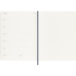 Planner 12M Weekly Notebook 2027 Softcover XL Sapphire Blue  in the group Paper & Pads / Planners / 12-Month Planners at Pen Store (137469)