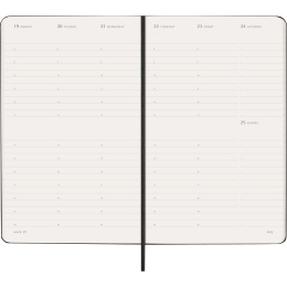 Planner 12M Weekly Vertical 2027 Hardcover Large Black  in the group Paper & Pads / Planners / 12-Month Planners at Pen Store (137470)