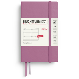 Planner Weekly Planner 2027 A6 Dusty Rose in the group Paper & Pads / Planners / 12-Month Planners at Pen Store (137480)
