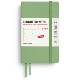 Planner Weekly Planner 2027 A6 Sage in the group Paper & Pads / Planners / 12-Month Planners at Pen Store (137483)