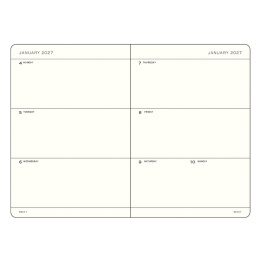 Planner Weekly Planner 2027 A5 Forest Green in the group Paper & Pads / Planners / 12-Month Planners at Pen Store (137491)