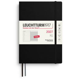 Planner Weekly Planner & Notebook 2027 A5 Soft Cover Black in the group Paper & Pads / Planners / 12-Month Planners at Pen Store (137493)